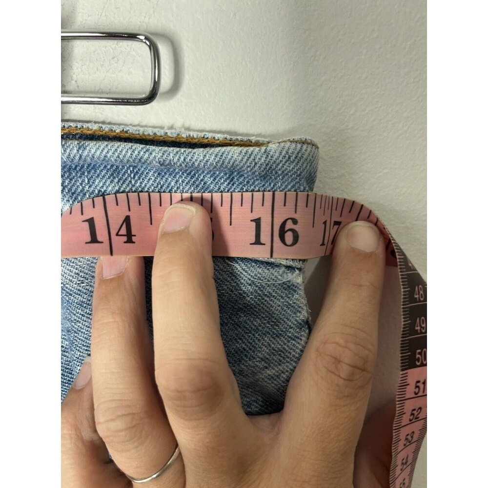 Vintage Blue Levi Silvertab Loose Denim Jeans Womens Size‎ 13 Med 90s Light Wash - Picture 13 of 16